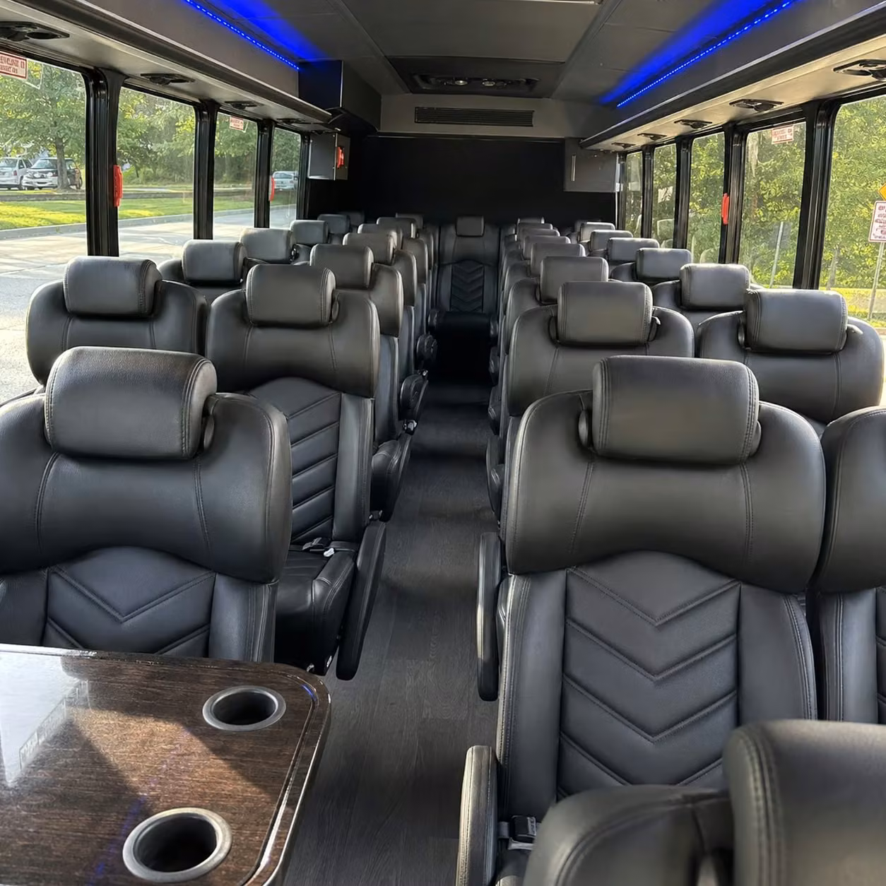 25 passenger minibus interior