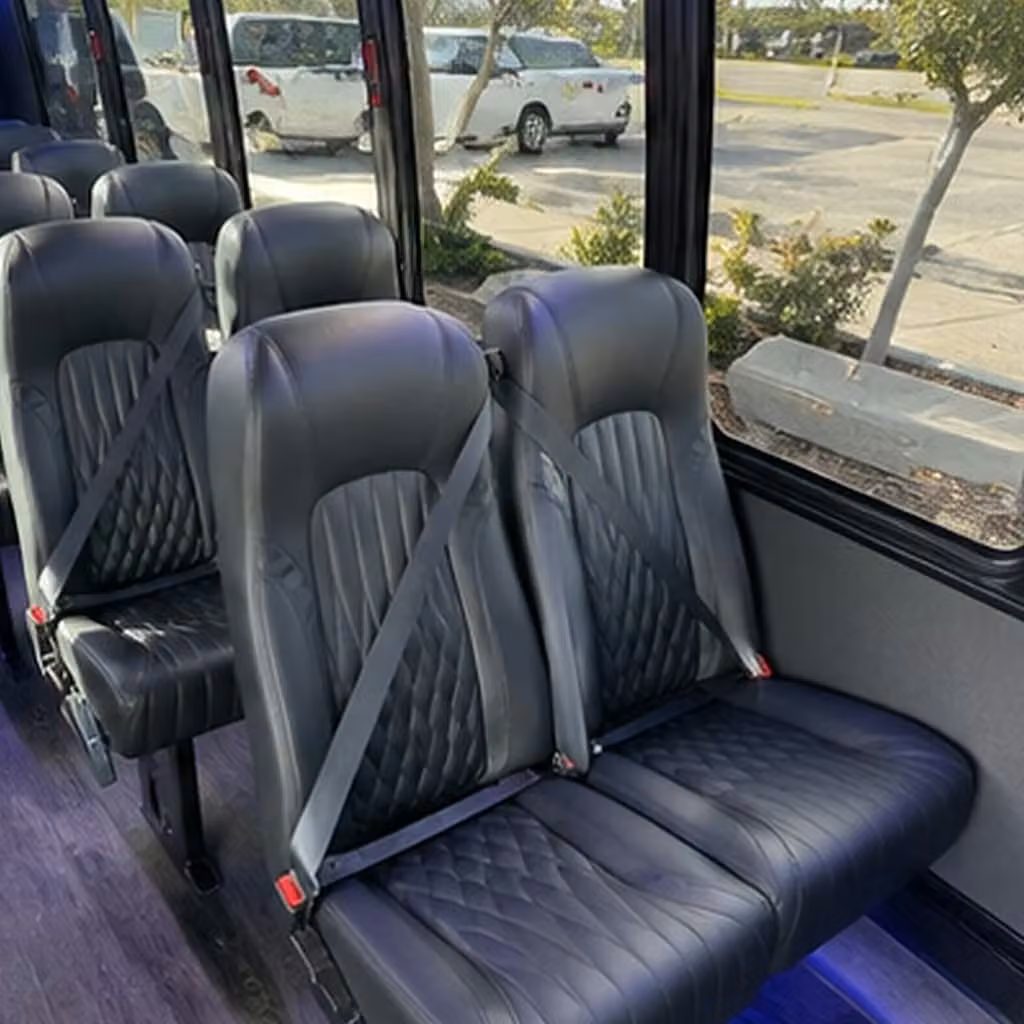 28 passenger minibus interior