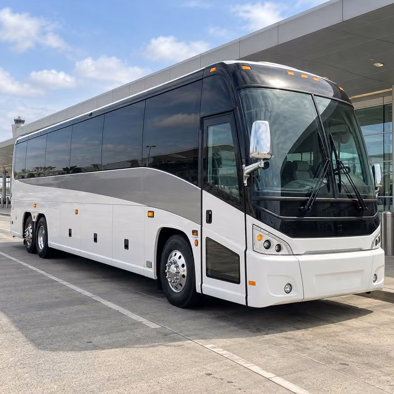 instead of splitting up your group rent one bus for the whole prom group