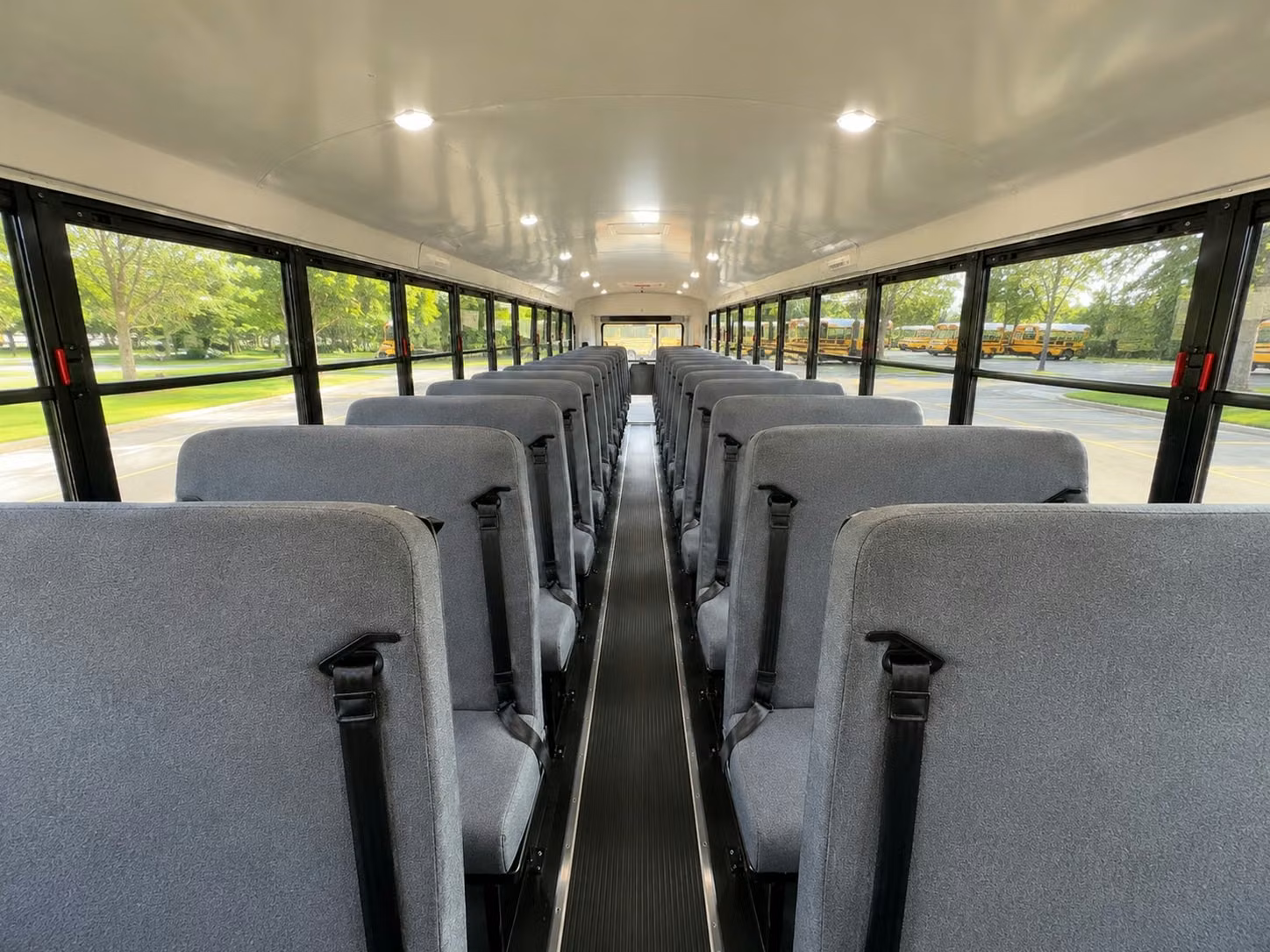 school bus inside
